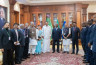 GABON-INDE : Venkaiah NAIDU et sa délégation au Palais du Bord de mer.; Credit: 